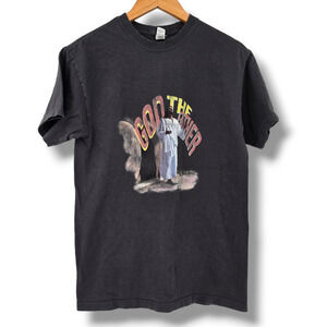 M & O Gold Unisex Jesus Christ God The Father Graphic‎ T-Shirt Black Size Medium